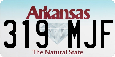 AR license plate 319MJF