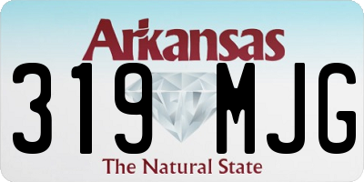 AR license plate 319MJG