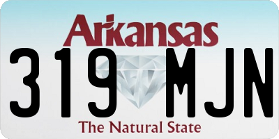 AR license plate 319MJN