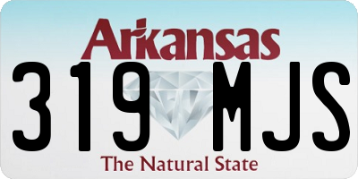 AR license plate 319MJS