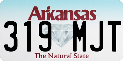 AR license plate 319MJT