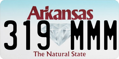 AR license plate 319MMM