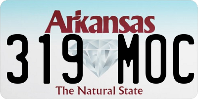 AR license plate 319MOC