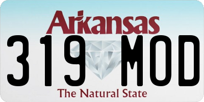 AR license plate 319MOD