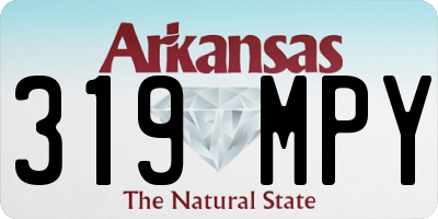 AR license plate 319MPY