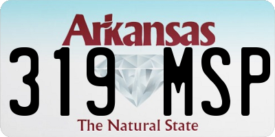AR license plate 319MSP
