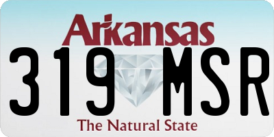 AR license plate 319MSR