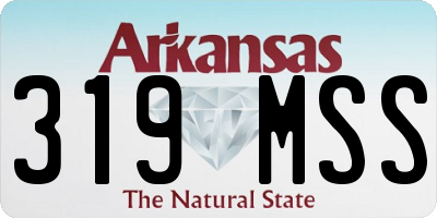 AR license plate 319MSS