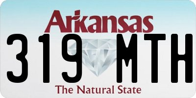 AR license plate 319MTH