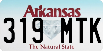 AR license plate 319MTK
