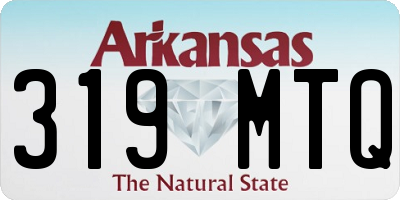AR license plate 319MTQ