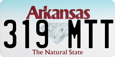 AR license plate 319MTT