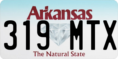 AR license plate 319MTX