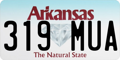 AR license plate 319MUA