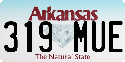 AR license plate 319MUE