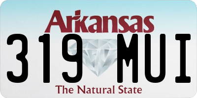 AR license plate 319MUI