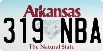 AR license plate 319NBA