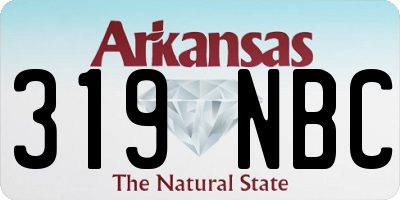AR license plate 319NBC