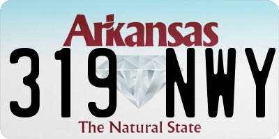 AR license plate 319NWY