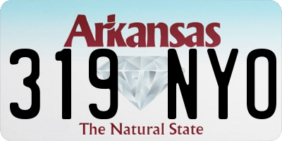 AR license plate 319NYO