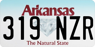 AR license plate 319NZR