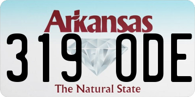 AR license plate 319ODE