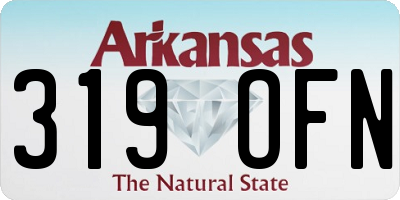 AR license plate 319OFN