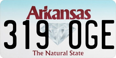 AR license plate 319OGE