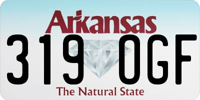 AR license plate 319OGF