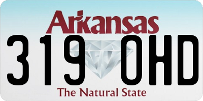 AR license plate 319OHD