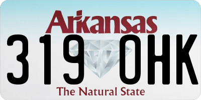 AR license plate 319OHK