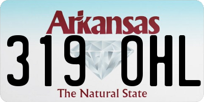 AR license plate 319OHL