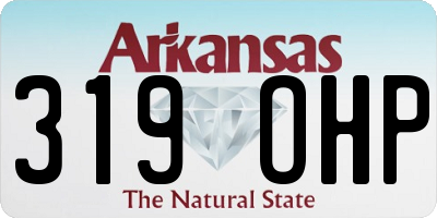 AR license plate 319OHP
