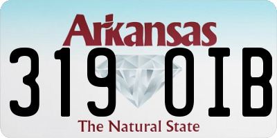 AR license plate 319OIB
