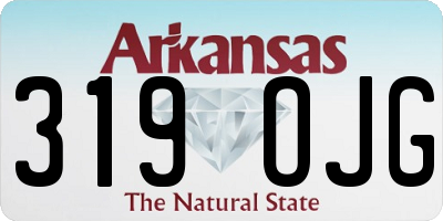 AR license plate 319OJG
