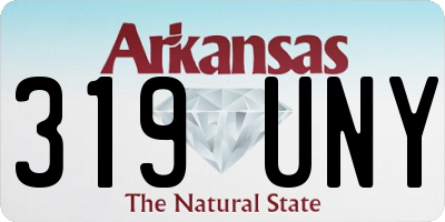 AR license plate 319UNY