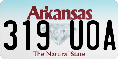 AR license plate 319UOA