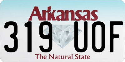 AR license plate 319UOF
