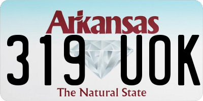 AR license plate 319UOK
