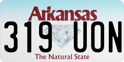 AR license plate 319UON