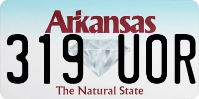 AR license plate 319UOR