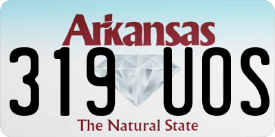 AR license plate 319UOS