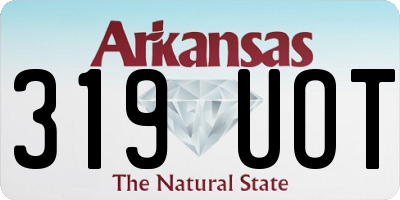 AR license plate 319UOT