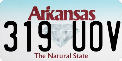 AR license plate 319UOV