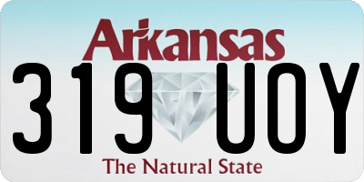 AR license plate 319UOY