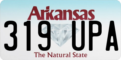 AR license plate 319UPA