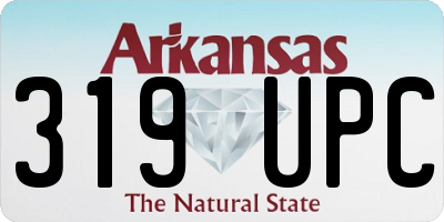 AR license plate 319UPC