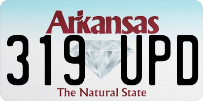 AR license plate 319UPD