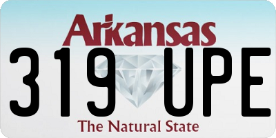 AR license plate 319UPE