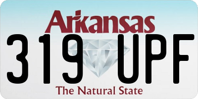 AR license plate 319UPF